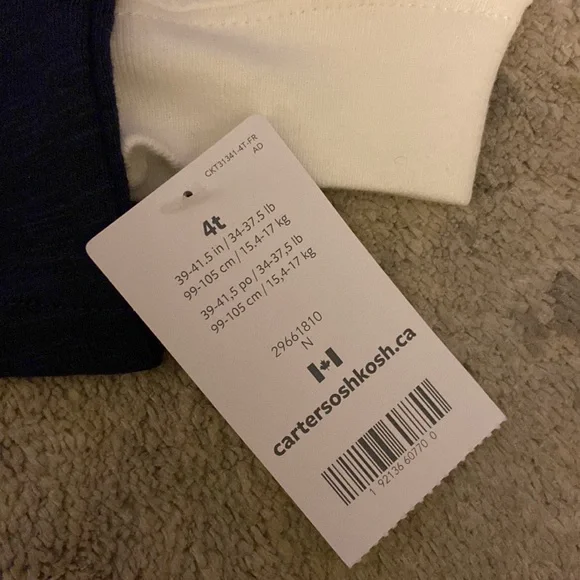 Carters Glow in the Dark Long Sleeved Tee; Size 4T; New with tags. - Picture 3 of 3